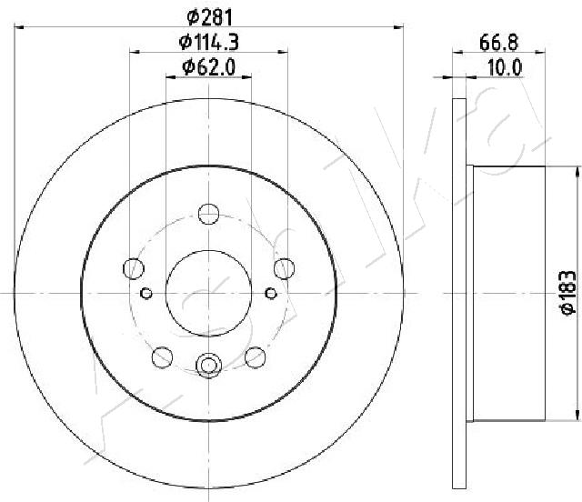 Brake Disc (61-02-256C)