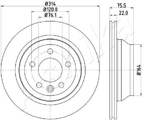 Brake Disc (61-00-0934C)
