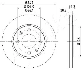 Brake Disc (60-00-0628)