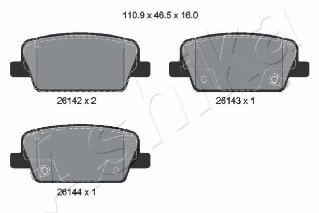 Brake Pad Set, disc brake (51-0H-H15)