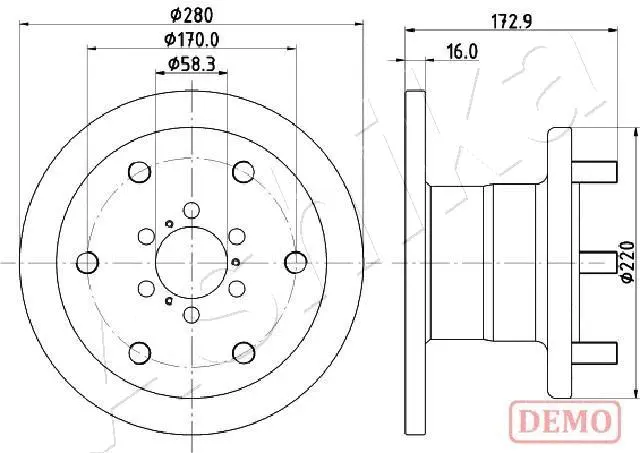 Brake Disc (60-00-0255C)