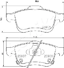 Brake Pad Set, disc brake