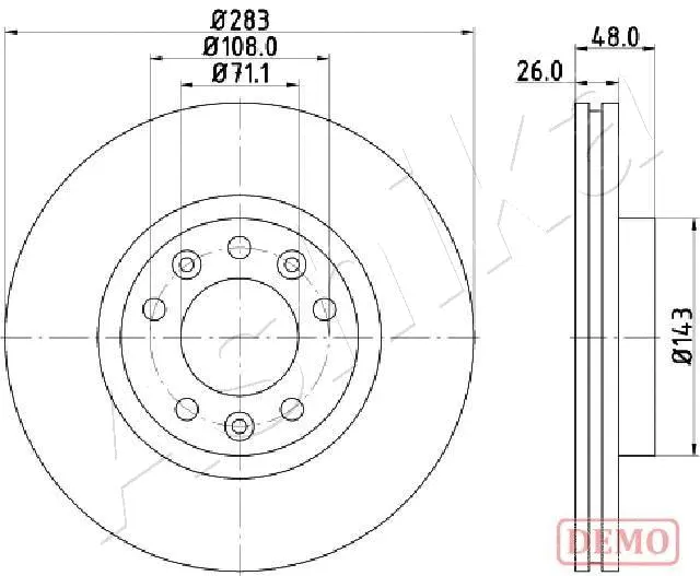 Brake Disc (60-00-0634C)