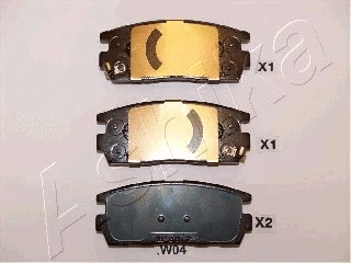 Brake Pad Set, disc brake (51-0W-W04)