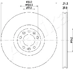Brake Disc (60-00-0636)