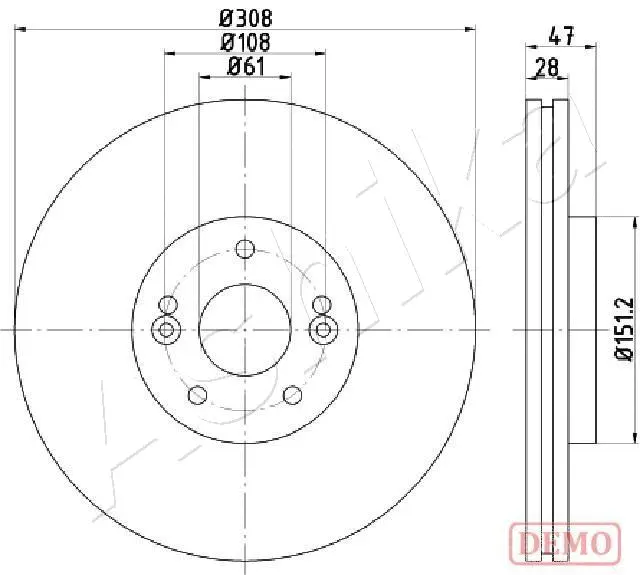 Brake Disc (60-00-0713C)