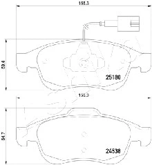 Brake Pad Set, disc brake
