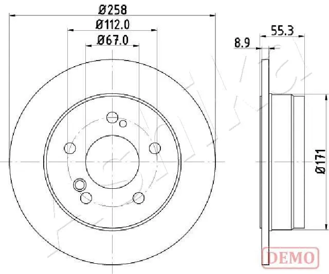 Brake Disc (61-00-0504C)