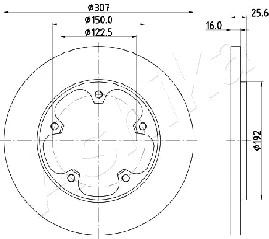 Brake Disc (61-00-0313)