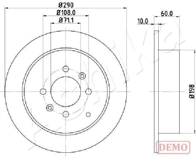 Brake Disc (61-00-0616C)