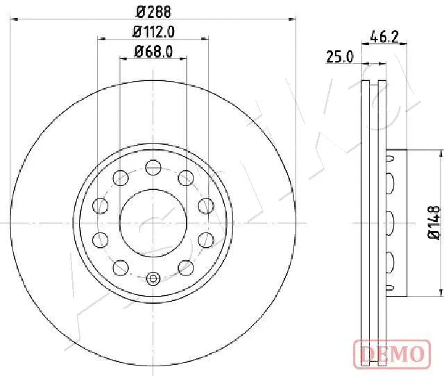 Brake Disc (60-00-0910C)