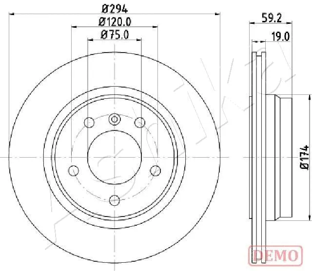 Brake Disc (61-00-0109C)