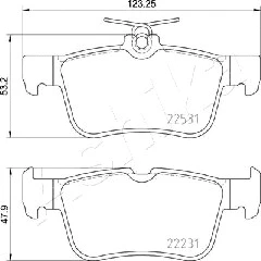 Brake Pad Set, disc brake (51-00-0303)