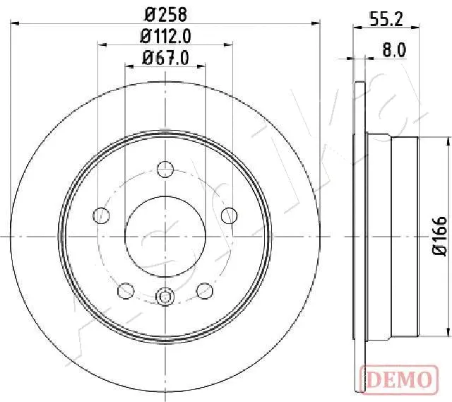Brake Disc (61-00-0500C)