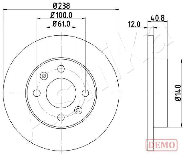 Brake Disc (60-00-0714C)