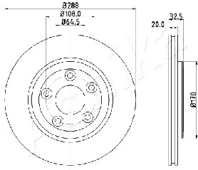 Brake Disc (61-00-0315)