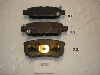 Brake Pad Set, disc brake (51-05-508)