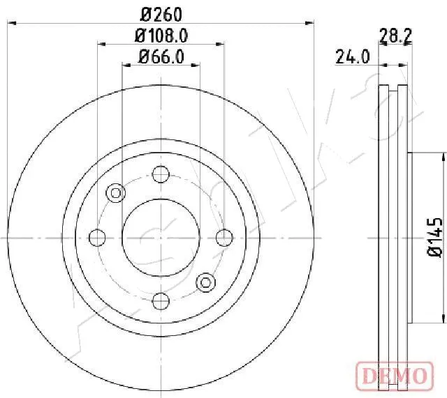 Brake Disc (60-00-0632C)
