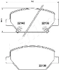 Brake Pad Set, disc brake (50-00-0418)