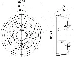 Brake Drum (56-00-0709)