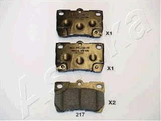 Brake Pad Set, disc brake (51-02-217)