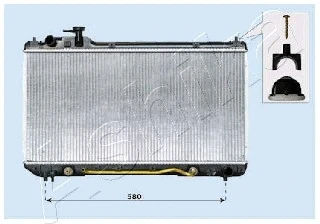 Radiator, engine cooling (RDA153105)