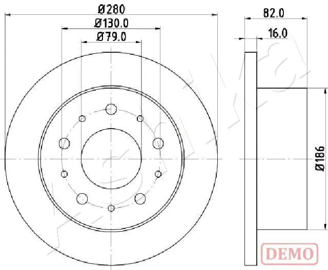 Brake Disc (61-00-0611C)