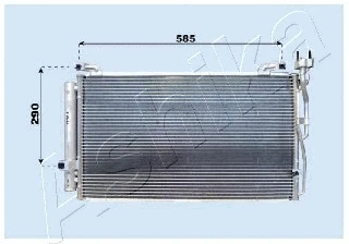 Condenser, air conditioning (CND283025)