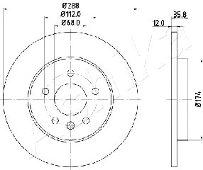 Brake Disc (61-00-0908)