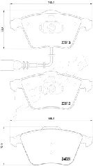Brake Pad Set, disc brake