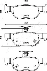 Brake Pad Set, disc brake (51-03-320)