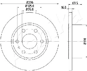 Brake Disc (61-00-0227)