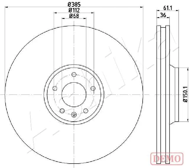 Brake Disc (60-00-0928C)
