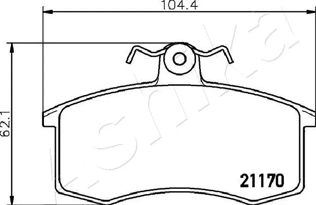 Brake Pad Set, disc brake (50-00-045)