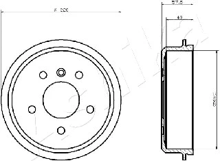Brake Drum (56-00-0500)