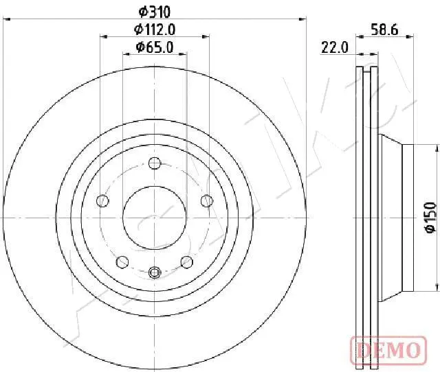 Brake Disc (61-00-0919C)