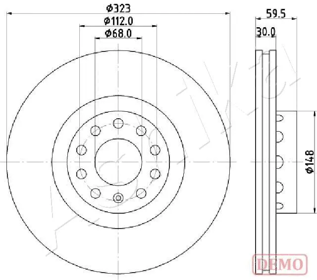Brake Disc (60-00-0922C)