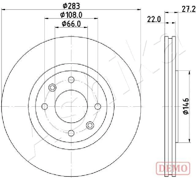 Brake Disc (60-00-0626C)