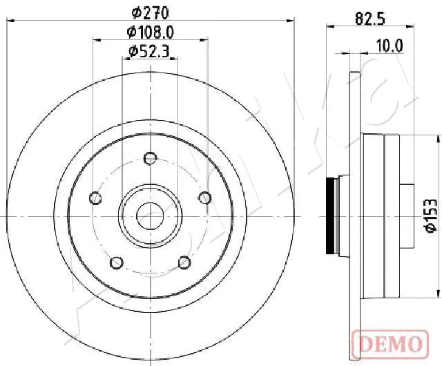 Brake Disc (61-00-0710C)