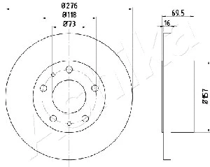 Brake Disc (61-00-0223)