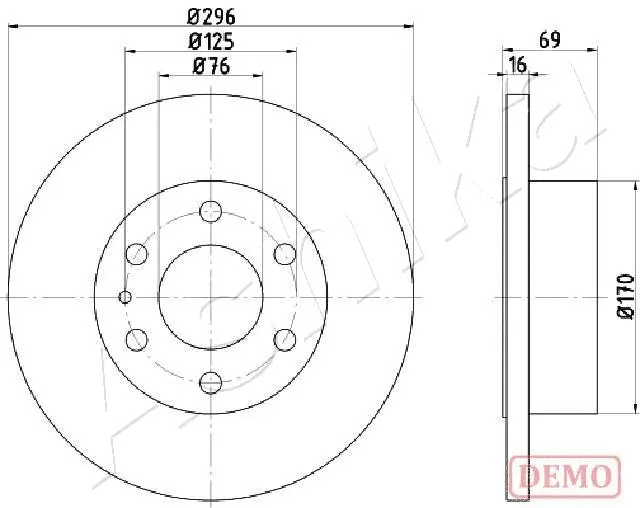 Brake Disc (61-00-0225C)
