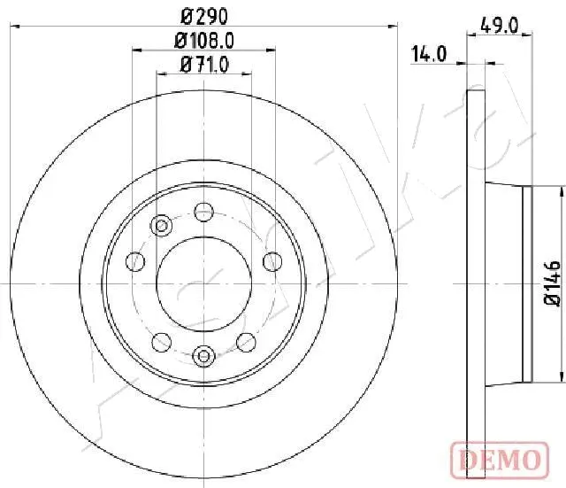 Brake Disc (61-00-0219C)