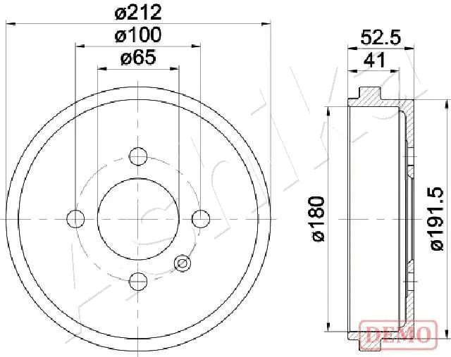 Brake Drum (56-00-0912C)