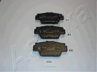 Brake Pad Set, disc brake (51-04-499)