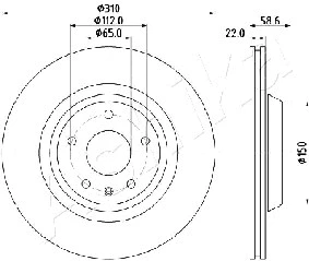 Brake Disc (61-00-0919)