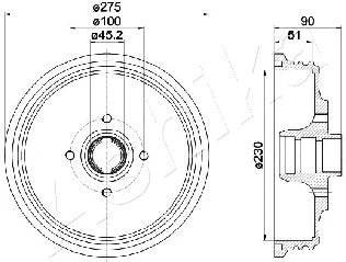 Brake Drum (56-00-0908)