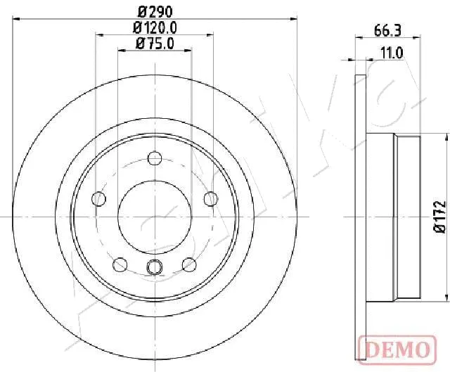 Brake Disc (61-00-0103C)