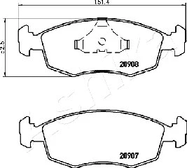 Brake Pad Set, disc brake