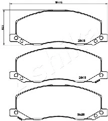 Brake Pad Set, disc brake