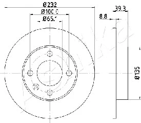 Brake Disc (61-00-0921)